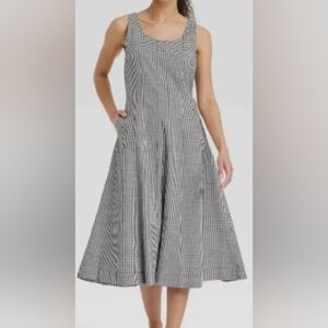 a new day Checkered Black and White Maxi Dress C223